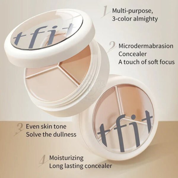 13f4a4f6-6975-4e91-9c06-61f9d239d597_800x800.jpg Korea Cosmetics TFIT 3-Color Concealer Palette