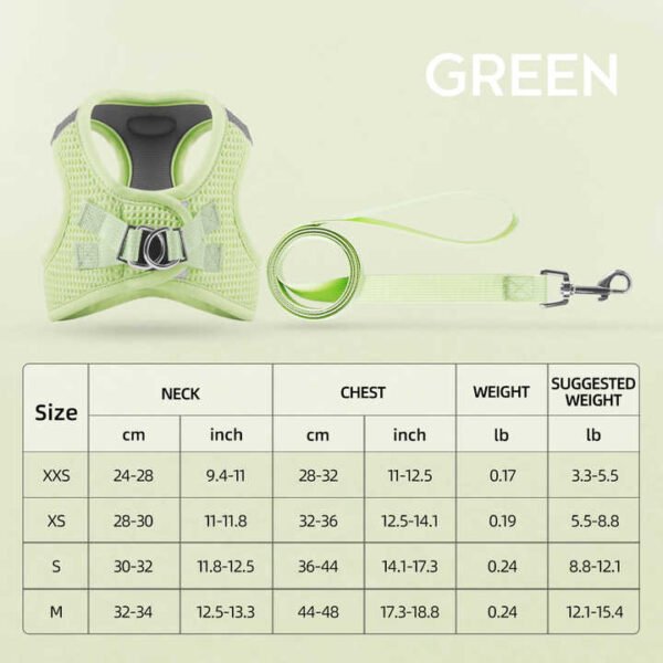 Adjustable Breathable Small Cat Harness Vest