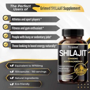 1000mg Shilajit Capsules for Energy