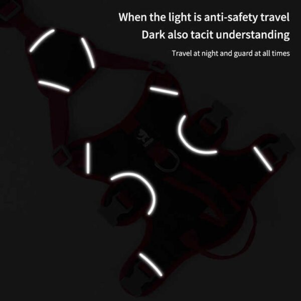 High-End Reflective Breathable Chest Vest Pet Harness