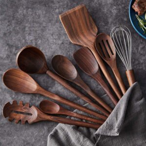 H96e821e84ff34fb98abeb50b81fe2e25Q.jpg_720x720q50.jpg Elegant Wooden Kitchen Utensil Set