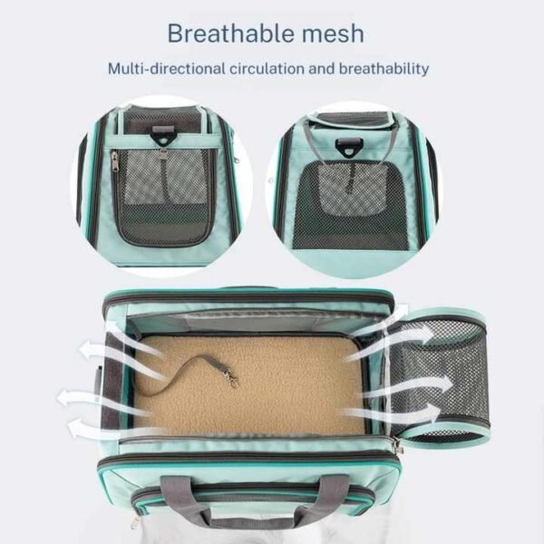Breathable Anti-Scratch Mesh Pet Travel Bag