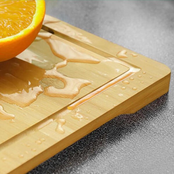 Bamboo Cutting Boards with Groove Set